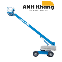Xe nâng người khớp gập S-801 với logo Anh Khang.