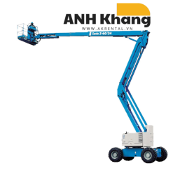 Xe nâng người khớp gập Genie Z-60 với logo Anh Khang.