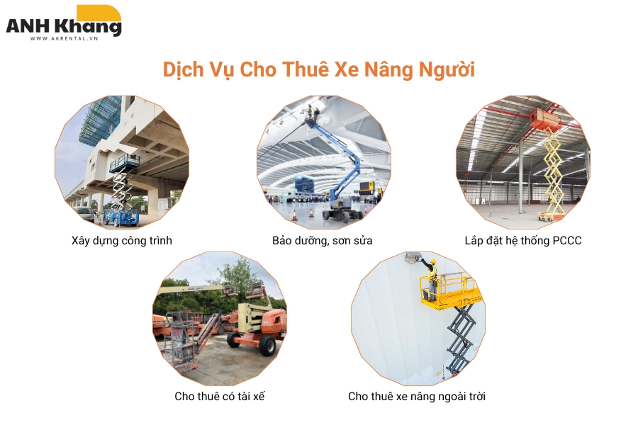 thuê xe nâng người an toàn