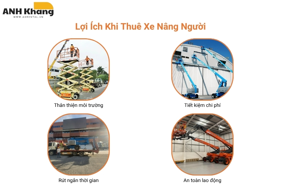 ưu điểm thuê xe nâng người