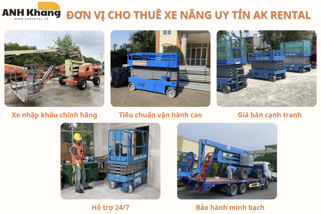ak rental don vi cho thue xe nang chat luongho tro 247 va uy tin hang dau Thuê xe nâng cũ uy tín
