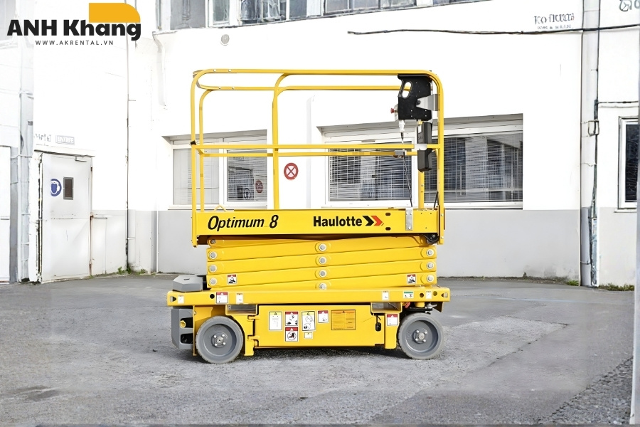 xe nang cat keo 8m haulotte compact 8 chiu tai tot nang ha nhanh Xe nâng người 8m Haulotte Compact 8