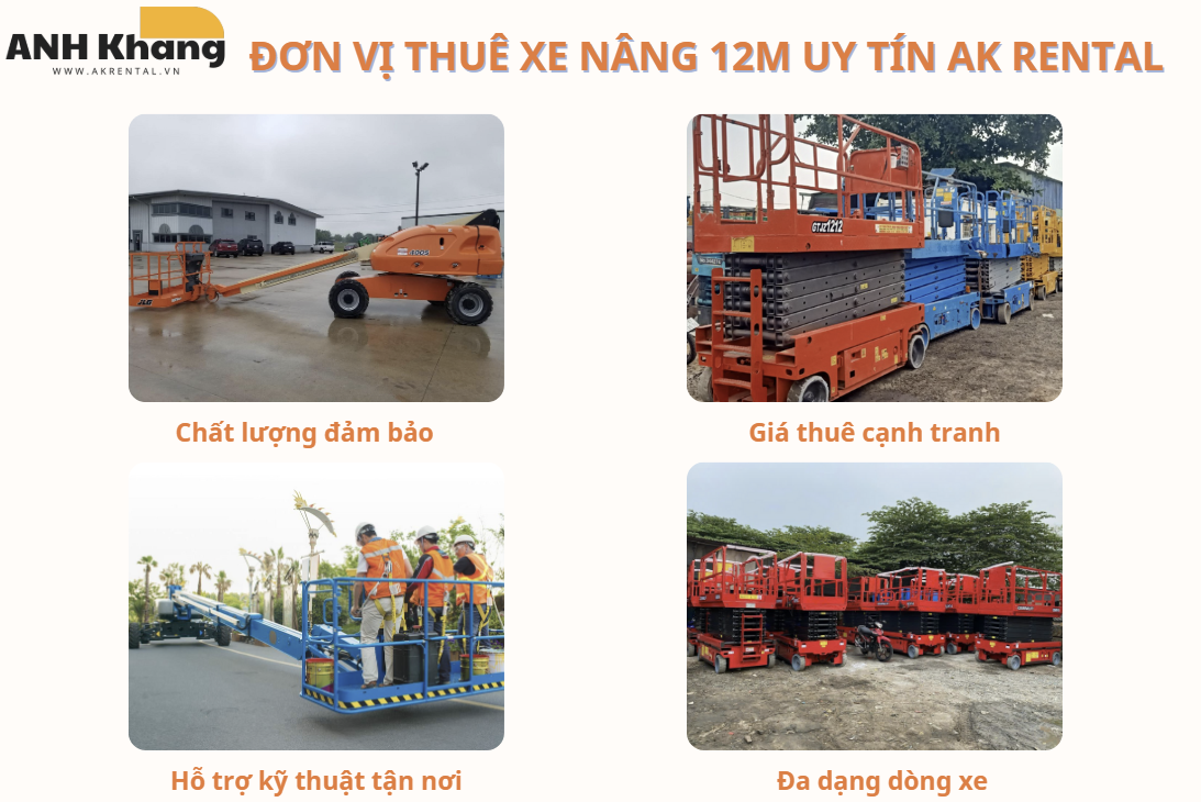 Thuê xe nâng 12m uy tín