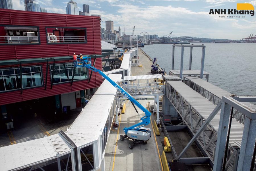 ứng dụng xe nâng boom lift