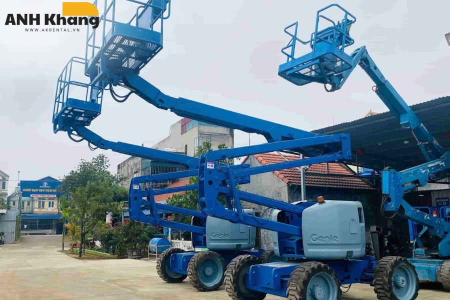 dich vu thue xe boom lift uy tin tai ak rental boom lift AK Rental chất lượng