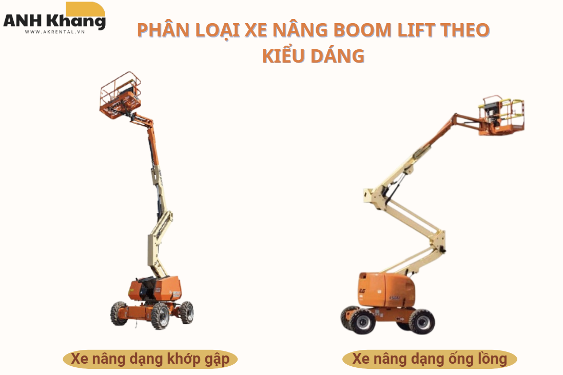 Kiểu dáng xe nâng Boom Lift