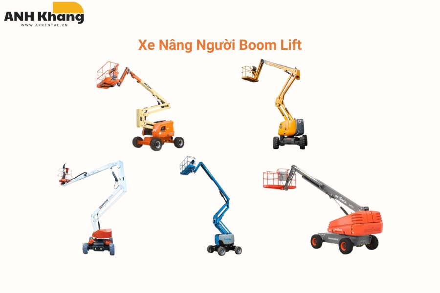 xe nâng người boom lift nhanh