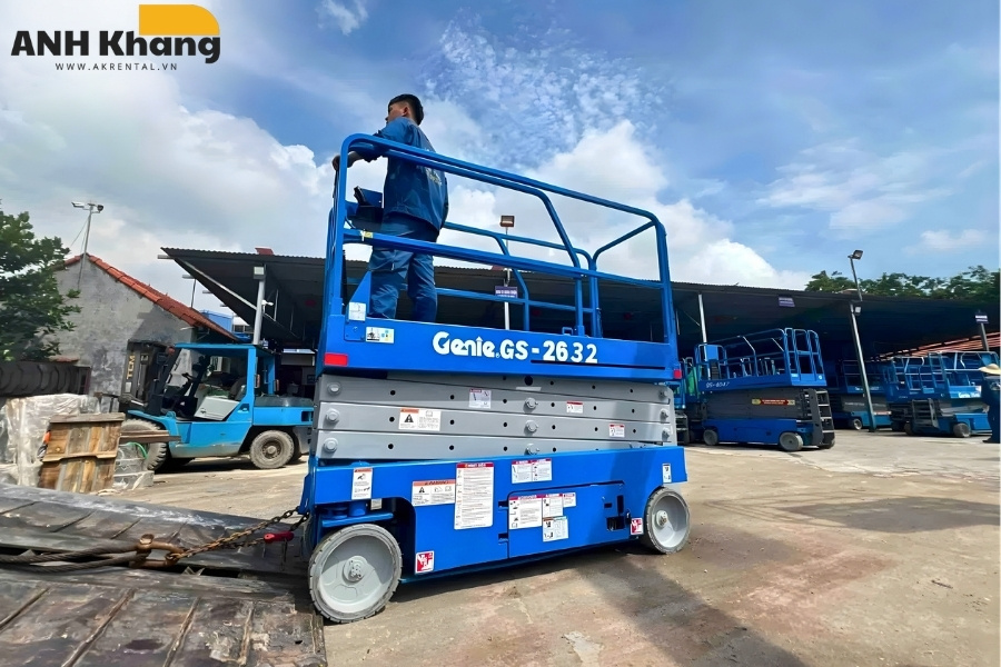 xe nang nguoi genie gs 2632 noi bat voi kha nang on dinh va an toan khi van hanh xe nâng người GS 2632