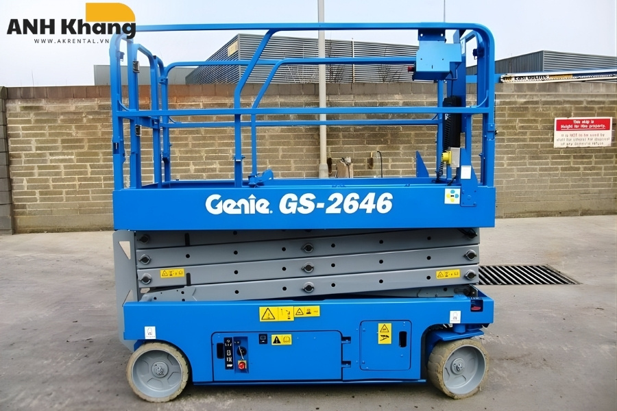 xe nang nguoi genie gs 2646 thiet ke nho gon van hanh em ai va tiet kiem dien xe nâng người Genie GS-2646