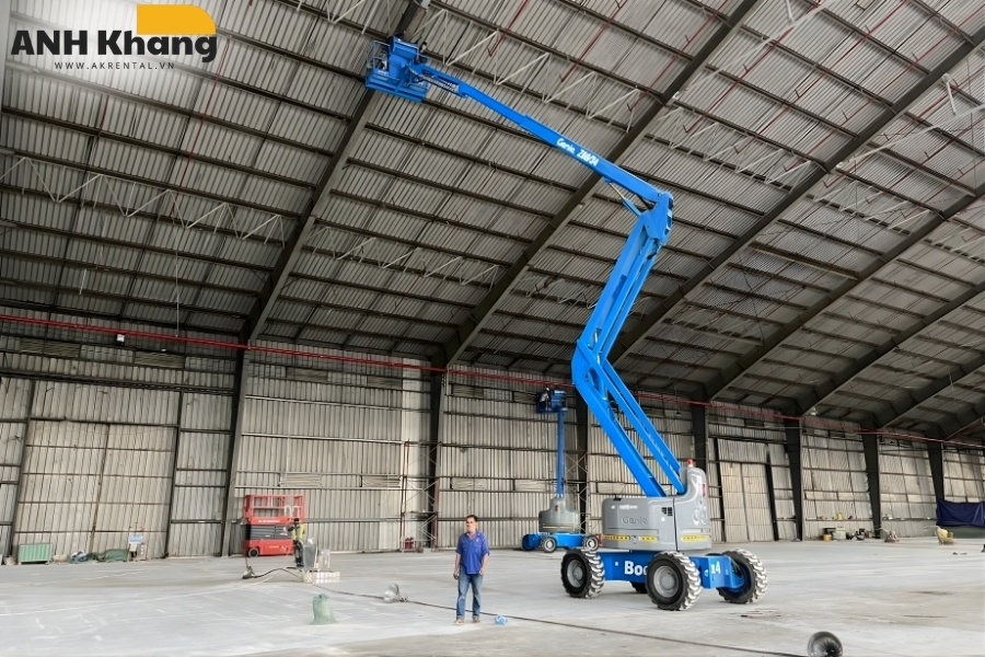 xe genie lam viec tren cao xe genie lam viec tren cao