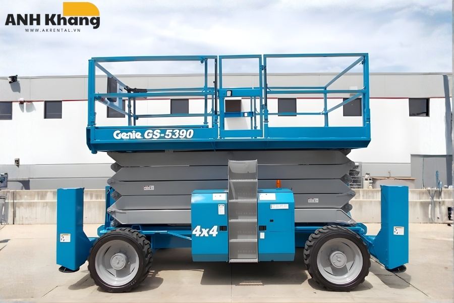 xe nang nguoi co thiet ke nho gon tien loi dap ung tot nhu cau lam viec Xe nâng 14m dạng cắt kéo